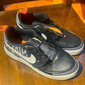 Nike Air Force 1 Youth 5.5 LV8 2 GS Black Under Construction BQ5484 001 Womens 7